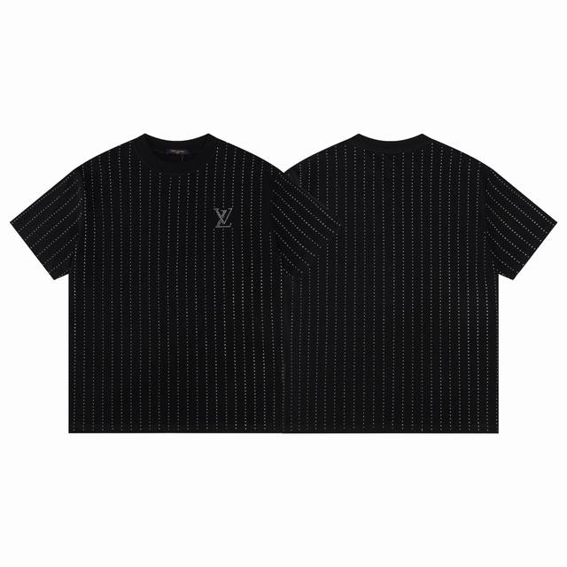 Style No. F39 Lv Louis Vuitton 2025Ss hot diamond short-sleeved T-shirt Louis V