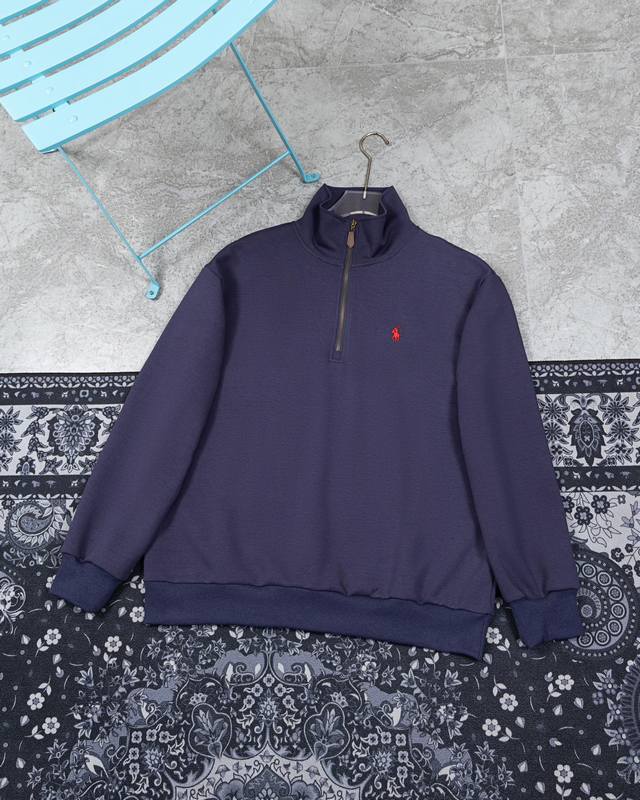 Model M652 Ralph Lauren Ralph Lauren Paul Polo pony logo half zipper pullover h
