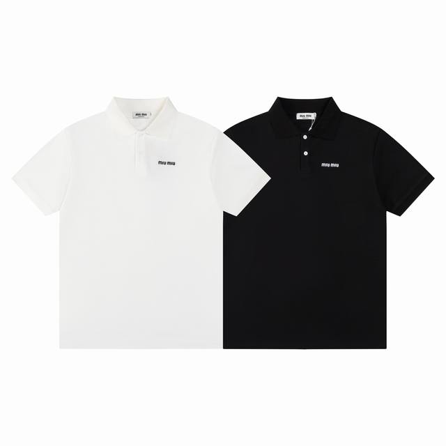 F11 Miu Miu Top quality Miumiu new series micro-letter Polo shirts are made of