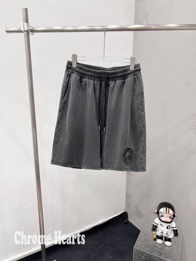 Model D55 Chrome Hearts Chrome Hearts 25S S Washed Horseshoe Cotton Shorts Shor
