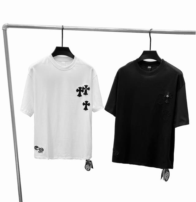 model D66 Chrome Hearts 110 Chrome Hearts 2025 new patchwork short-sleeved T-sh