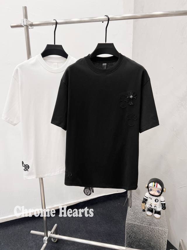 model D66 Chrome Hearts 110 Chrome Hearts 2025 new patchwork short-sleeved T-sh