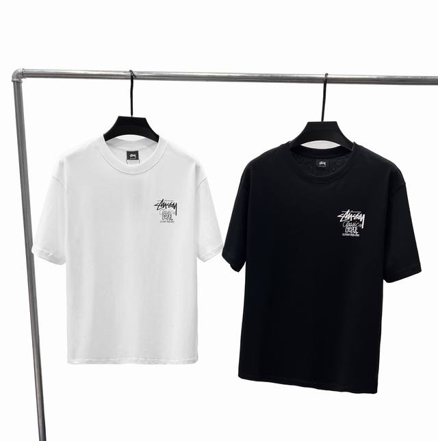 Style D65 Stussy Stussy Logo printed short-sleeved T-shirt for men and women, c