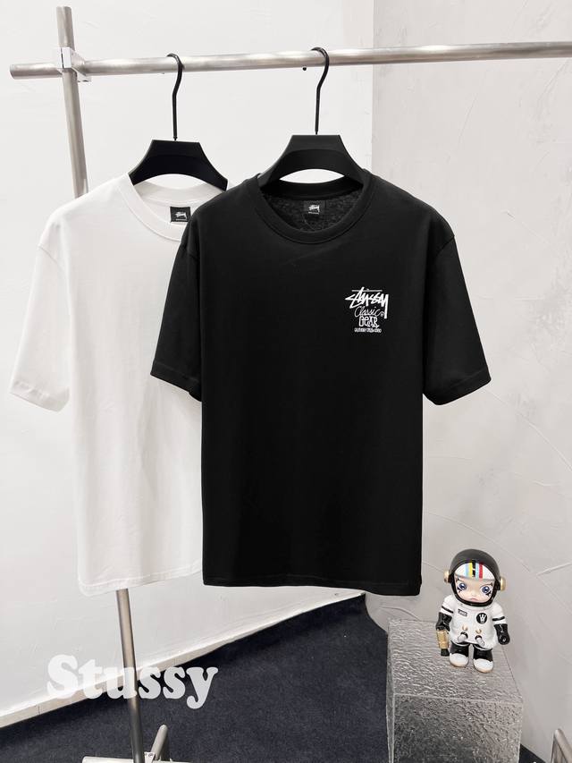 Style D65 Stussy Stussy Logo printed short-sleeved T-shirt for men and women, c