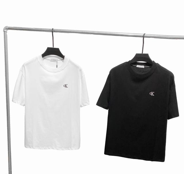 F65 Ck Popular summer Ck25Ss new small logo basic embroidered T-shirt, same sty