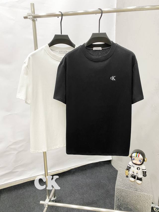 style F65 Ck Popular summer Ck25Ss new small logo basic embroidered T-shirt, sa