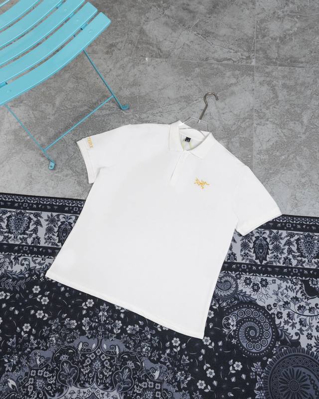 Model M328 Arc'teryx Polo Arc'Teryx Arc'teryx summer new men's gold thread embr