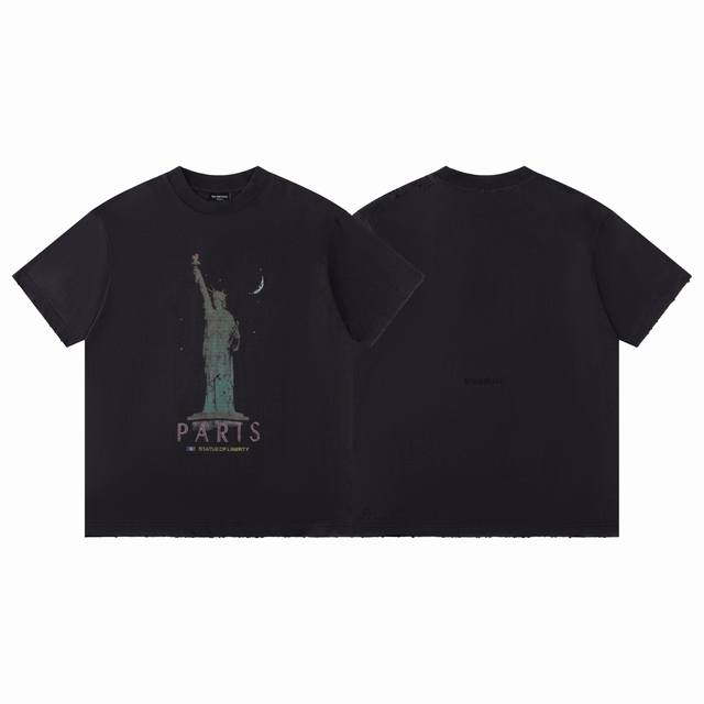 Style D19 Paris Top quality Balenciga Statue of Liberty short-sleeved T-shirt,