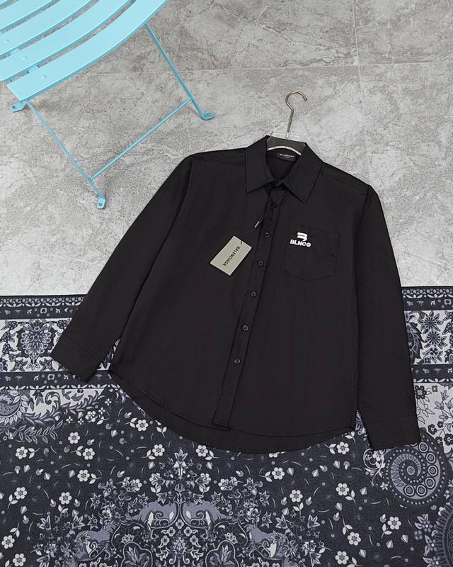 Style M815 Paris Balenciaga new Parisian family shirt Blcg24Ss new shirt long s