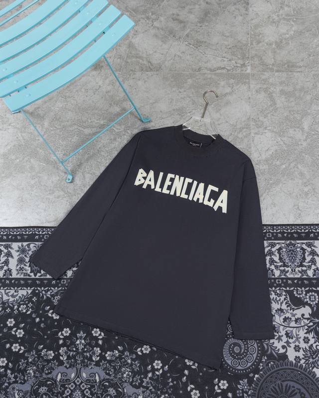 Style M Tape Long Sleeve 130 Balenciaga *23Ss Blcg Masking Tape Long Sleeve T-s