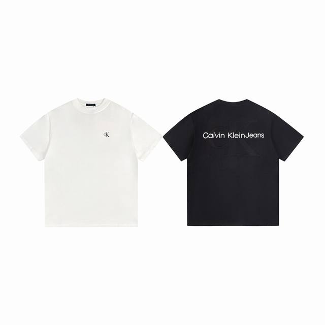 M223 Ck embossed short sleeve 100 small logo embroidery on the front Calvin Klei
