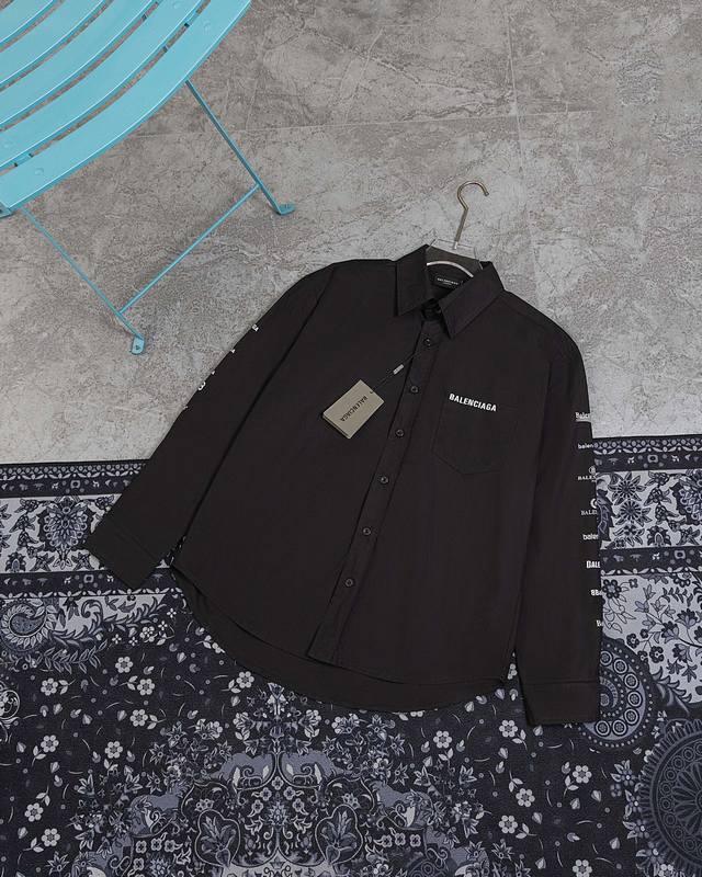 model M612 Paris shirt Balenciaga 23Ss Newyear series new full-print brand logo