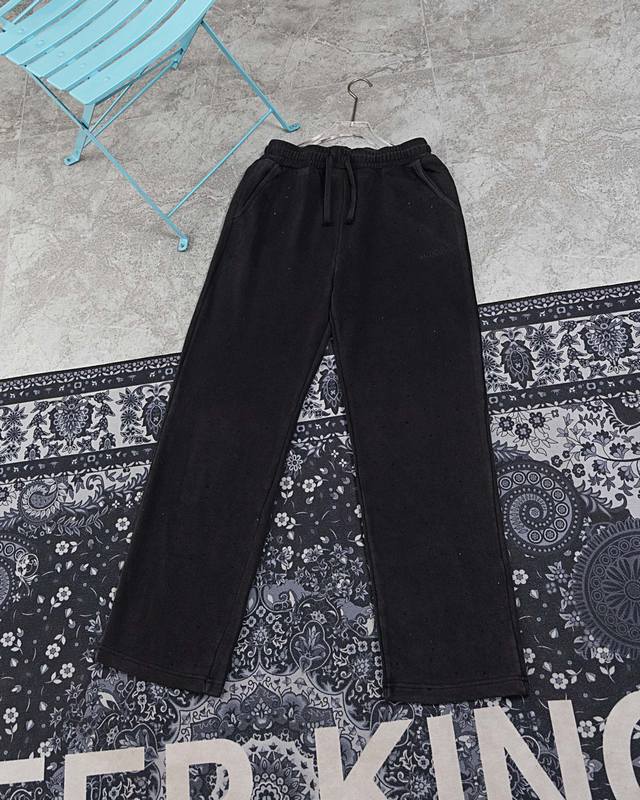 Model M829 Paris Full Diamond Balenciaga Embroidered Letters Full Diamond Pants