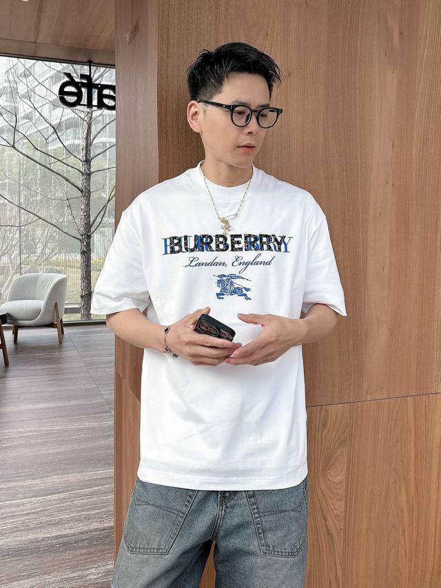 BURBERRY 2025 Spring and Summer New Releases, the latest short-sleeved round nec