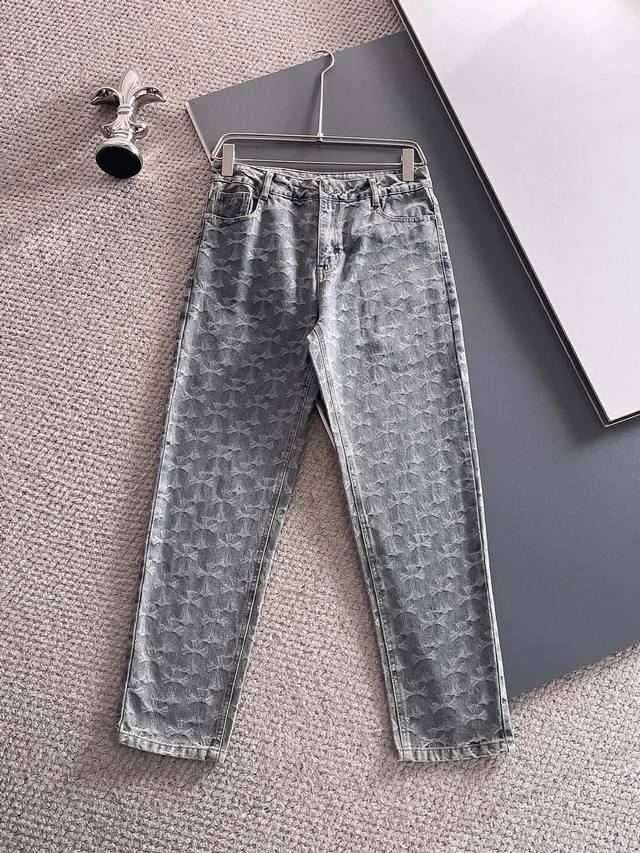 Chrome Hearts 2025 new product, original jeans, brand classic logo design, thre