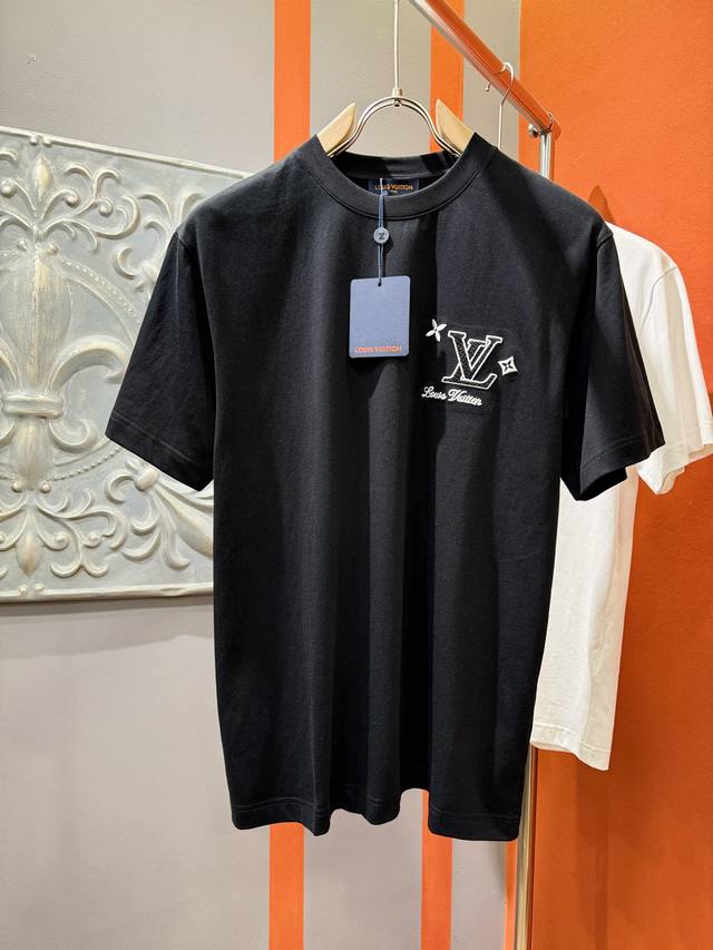 Lv Louis Vuitton 2025 new short-sleeves! Original custom fabrics, soft to the to