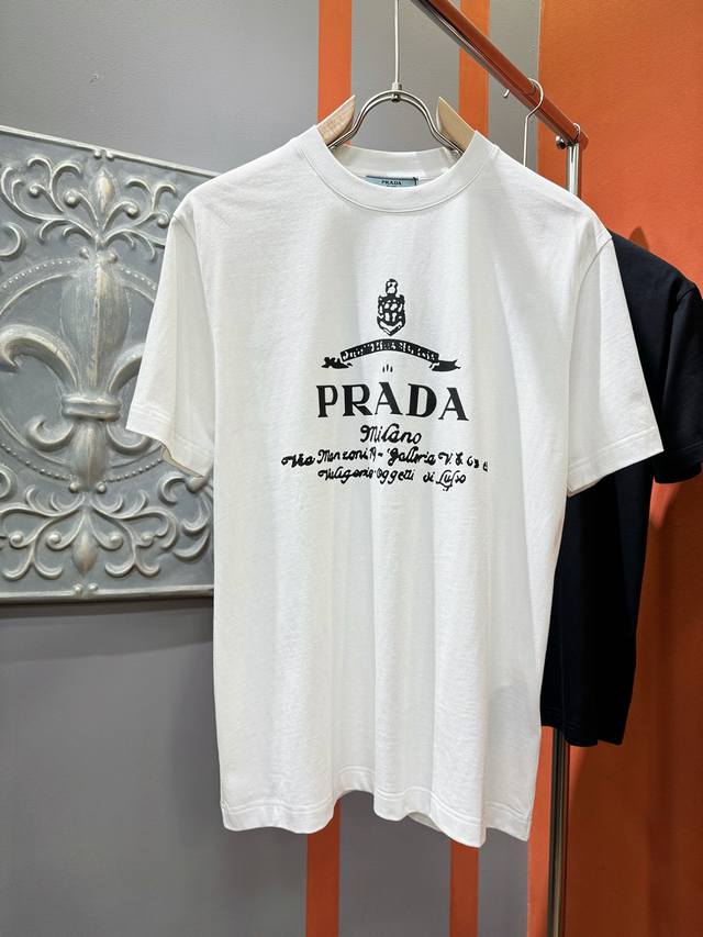 Prada Prada 2025 new short sleeves! Original custom fabrics, soft to the touch.