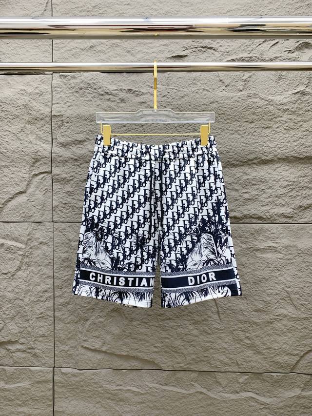 Dior 2025 Spring and Summer new men's casual shorts high-end goods simple and st