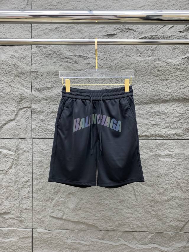 Balenciaga 2025 Spring and Summer new men's casual shorts High-end goods Simple