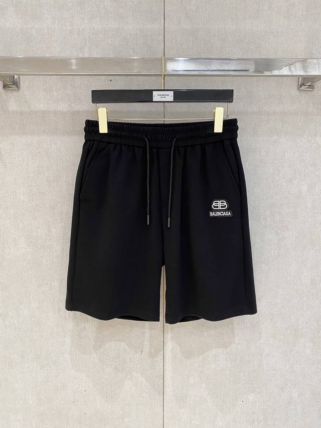 Balenciaga 2025 Spring and Summer new men's casual shorts High-end goods Simple