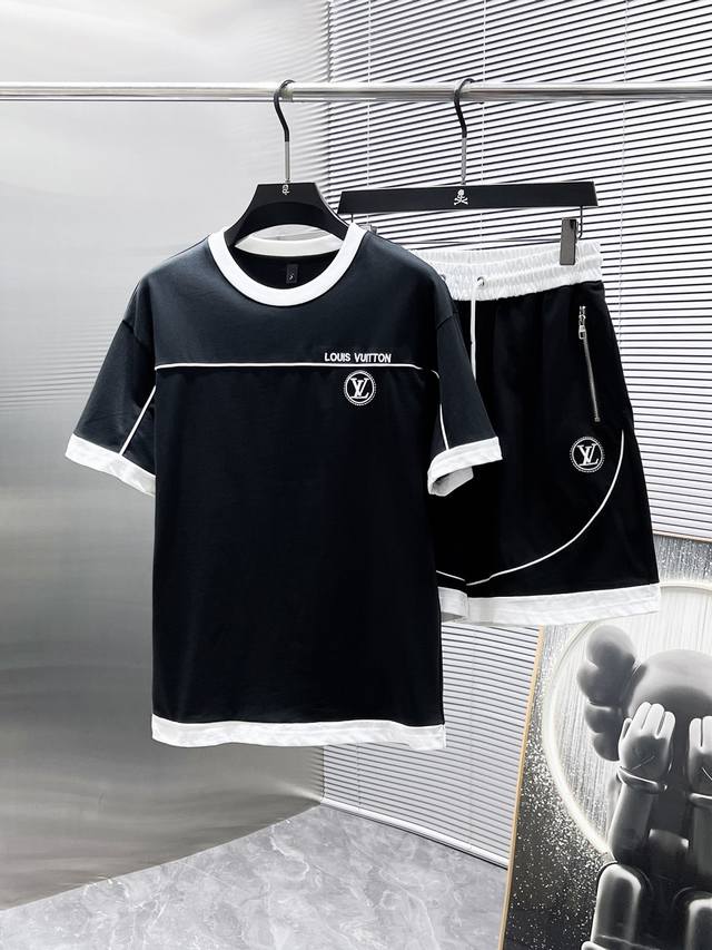 Louis Vuitton Lv 2025Ss new summer casual short-sleeved shorts suit, high-end ve