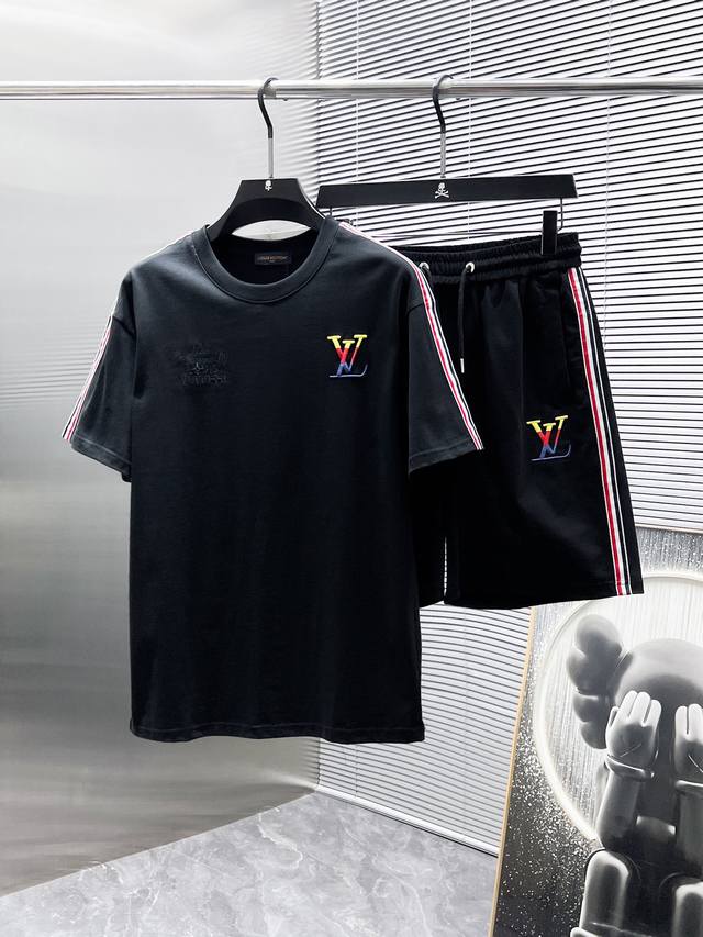 Louis Vuitton Lv 2025Ss new summer casual short-sleeved shorts suit, high-end ve