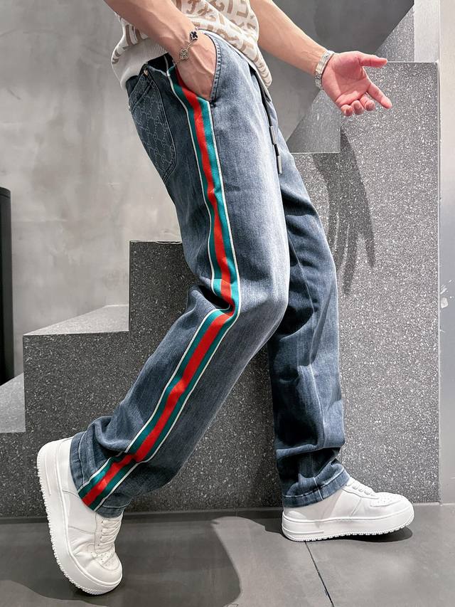 Gu new release original hot-selling jeans super customized style, straight leg.,