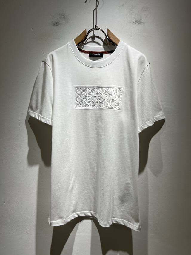 Ermenegildo Zeg*A 2025 Spring and Summer New Men's Short Sleeve Casual Short Sle