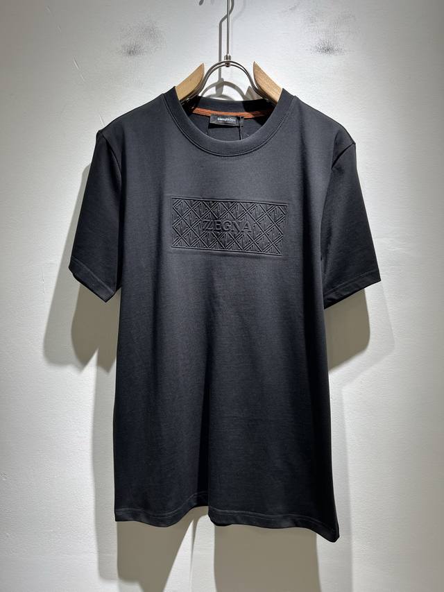 Ermenegildo Zeg*A 2025 Spring and Summer New Men's Short Sleeve Casual Short Sle