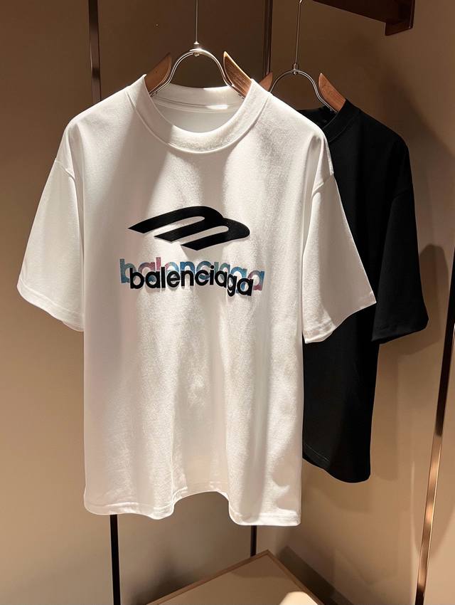 Balenci*Ga Paris* House 2025 Spring and Summer New Men's and Women's Short-sleev