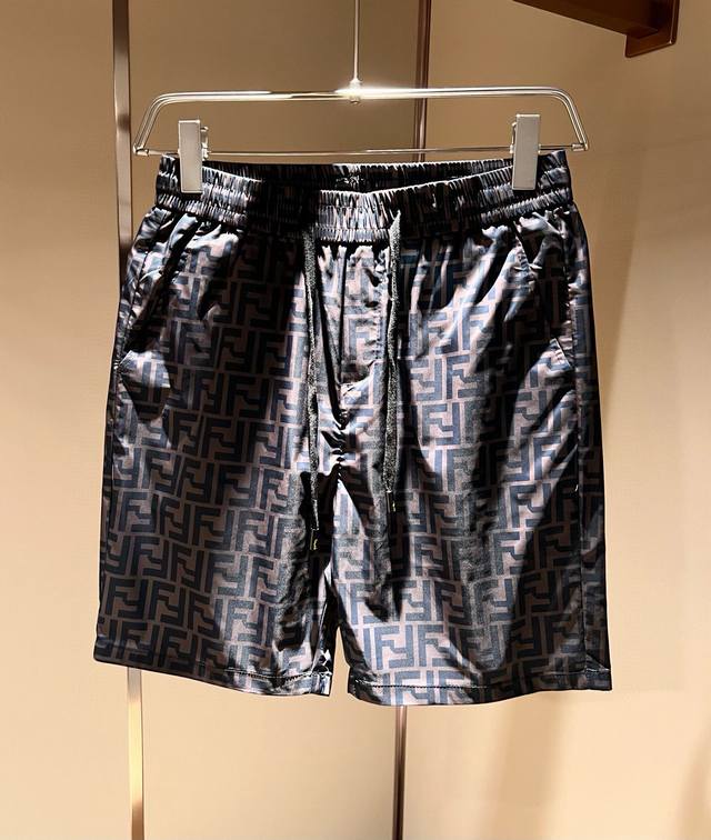 Fen*Di Fendi 2025 spring and summer new classic casual versatile drawstring shor