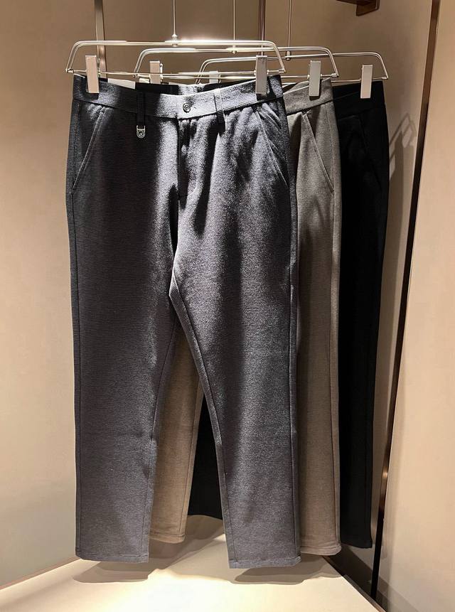 Ferraga*Mo 2025 autumn and winter new men's casual small straight cashmere trous