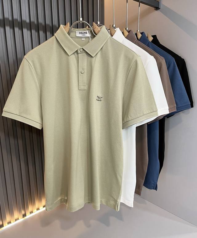 Celin*Celin's new 2025 spring and summer fashion casual short-sleeved Polo shirt