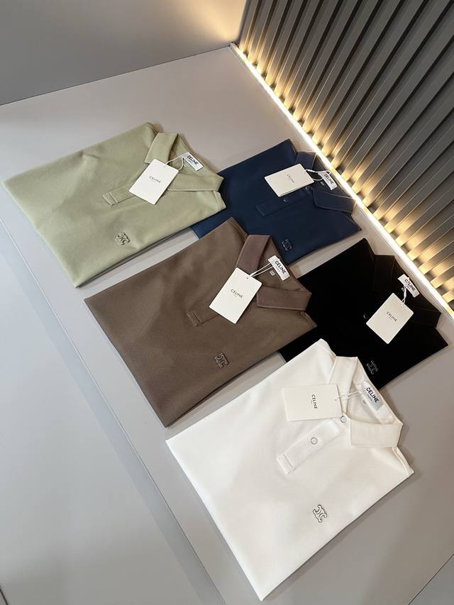 Celin*Celin's new 2025 spring and summer fashion casual short-sleeved Polo shirt