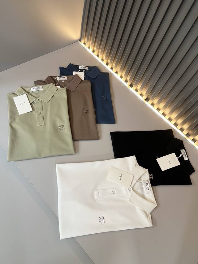 Celin*Celin's new 2025 spring and summer fashion casual short-sleeved Polo shirt