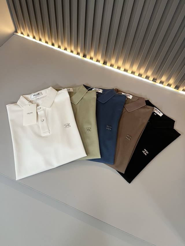 Celin*Celin's new 2025 spring and summer fashion casual short-sleeved Polo shirt