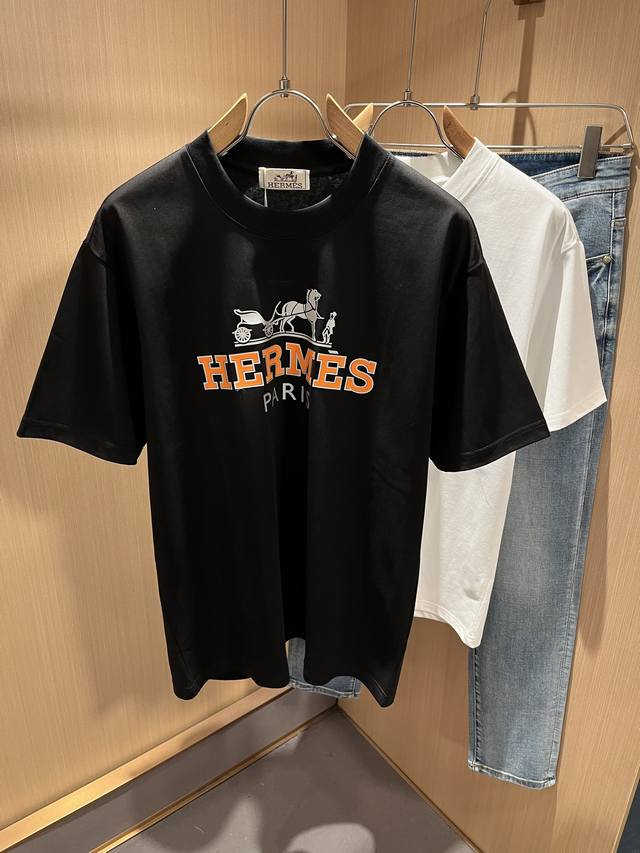 Her*Mes 2025 spring and summer new men's and women's short-sleeved T-shirts, a n