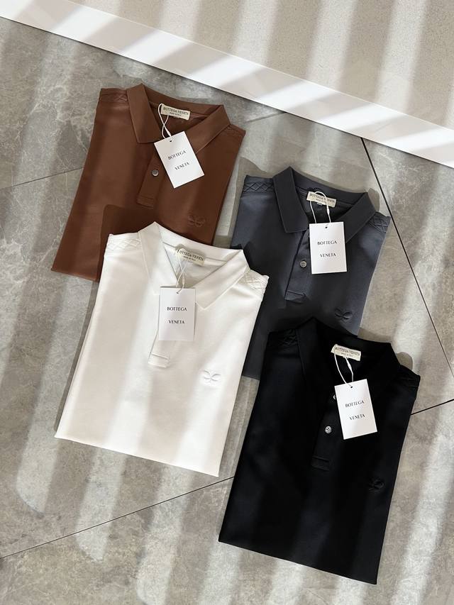 Bottegavene*A 2025 Spring/Summer New Lapel Polo Shirt This is the best solid col