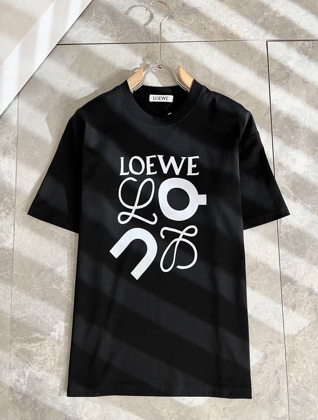 Loe*We 2025 spring and summer new men's and women's short-sleeved T-shirts, Ital