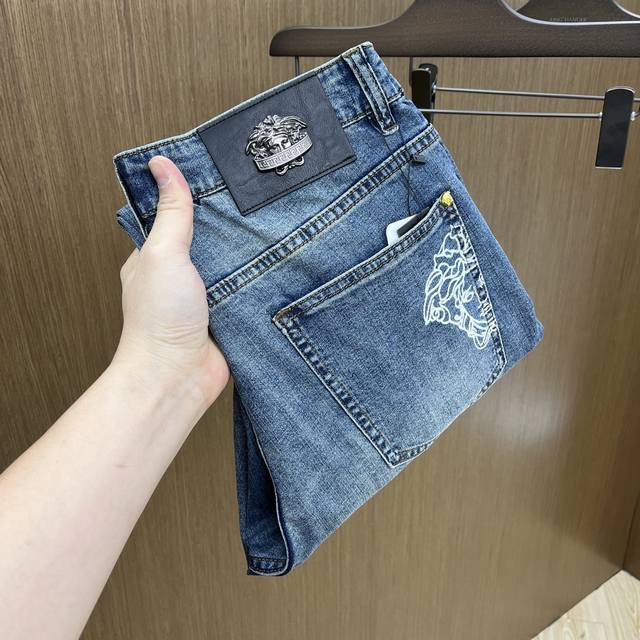New Ver high-end customization, 25Ss spring and summer latest jeans counter sim