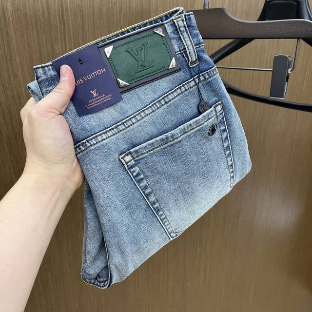 New Lv high-end customization, 25Ss spring and summer latest jeans counter simu