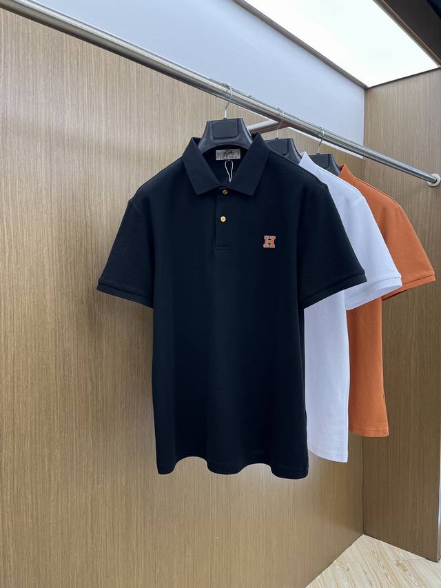 New Her 2540 Spring and Summer Men's Short-sleeved Polo Shirt, the brand's late