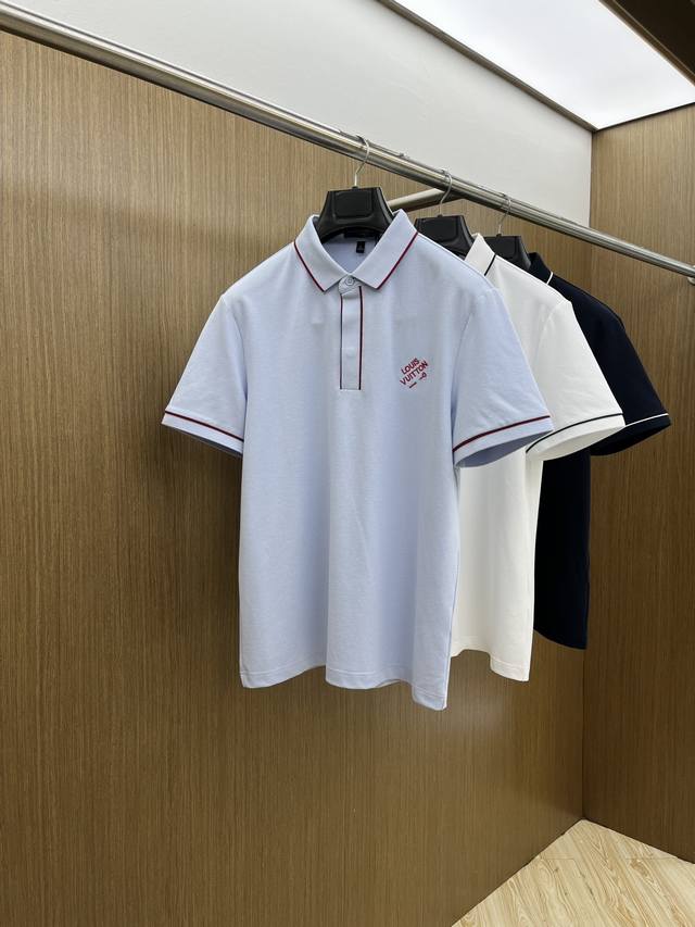 New Lv 2540 Spring and Summer new men's short-sleeved Polo shirt, the brand's l