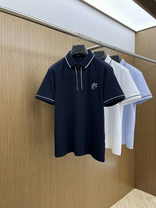New Lv 2540 Spring and Summer new men's short-sleeved Polo shirt, the brand's l