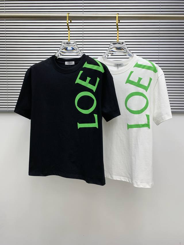 Ss Loewe's latest pure cotton fabric, classic logo pattern, fashionable and simp