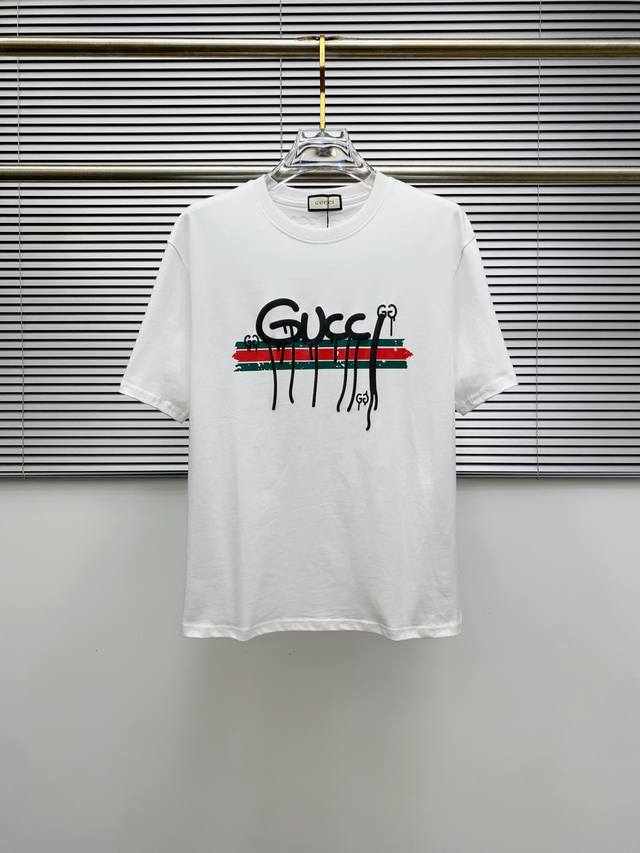Ss Gucci pure cotton latest fabric classic logo pattern Logo fashionable and sim