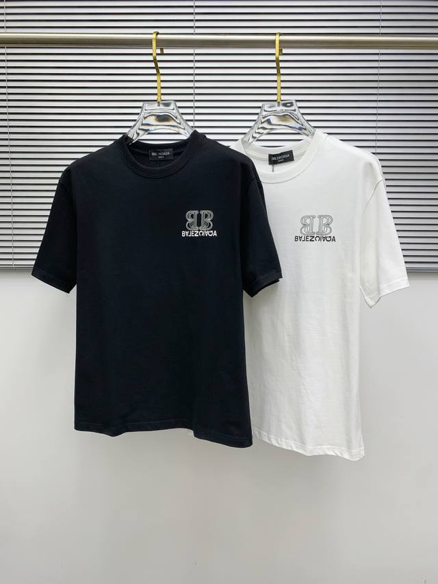 Ss Balenciaga pure cotton latest fabric classic logo pattern Logo fashionable an