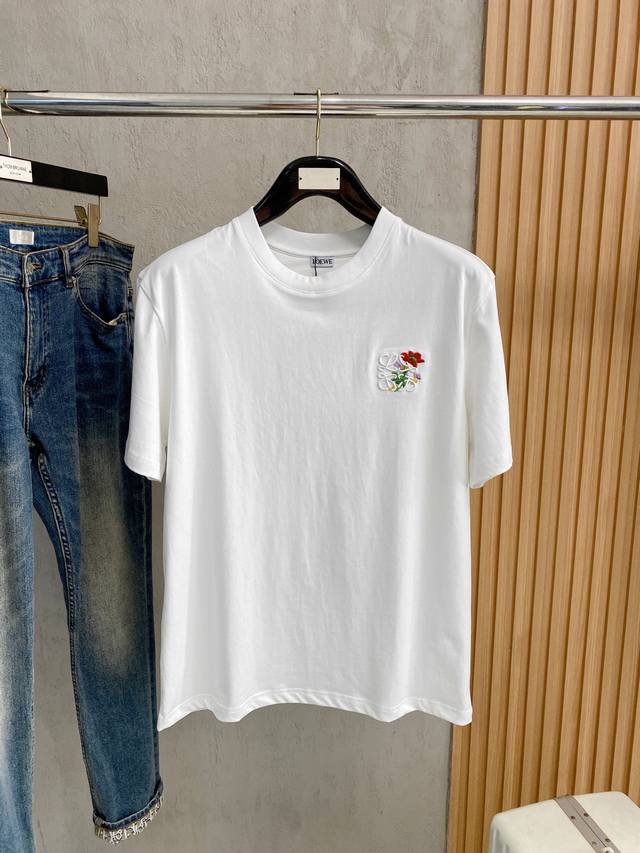 Loewe 2025 spring and summer new unisex short-sleeved T-shirts, the latest model
