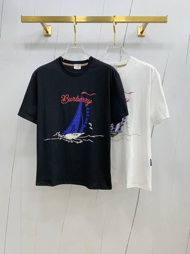 BURBERRY 2025 new summer short-sleeved T-shirt, the first exclusive online relea