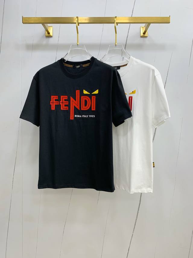 Fendi 2025 new summer short-sleeved T-shirt, the first exclusive online release
